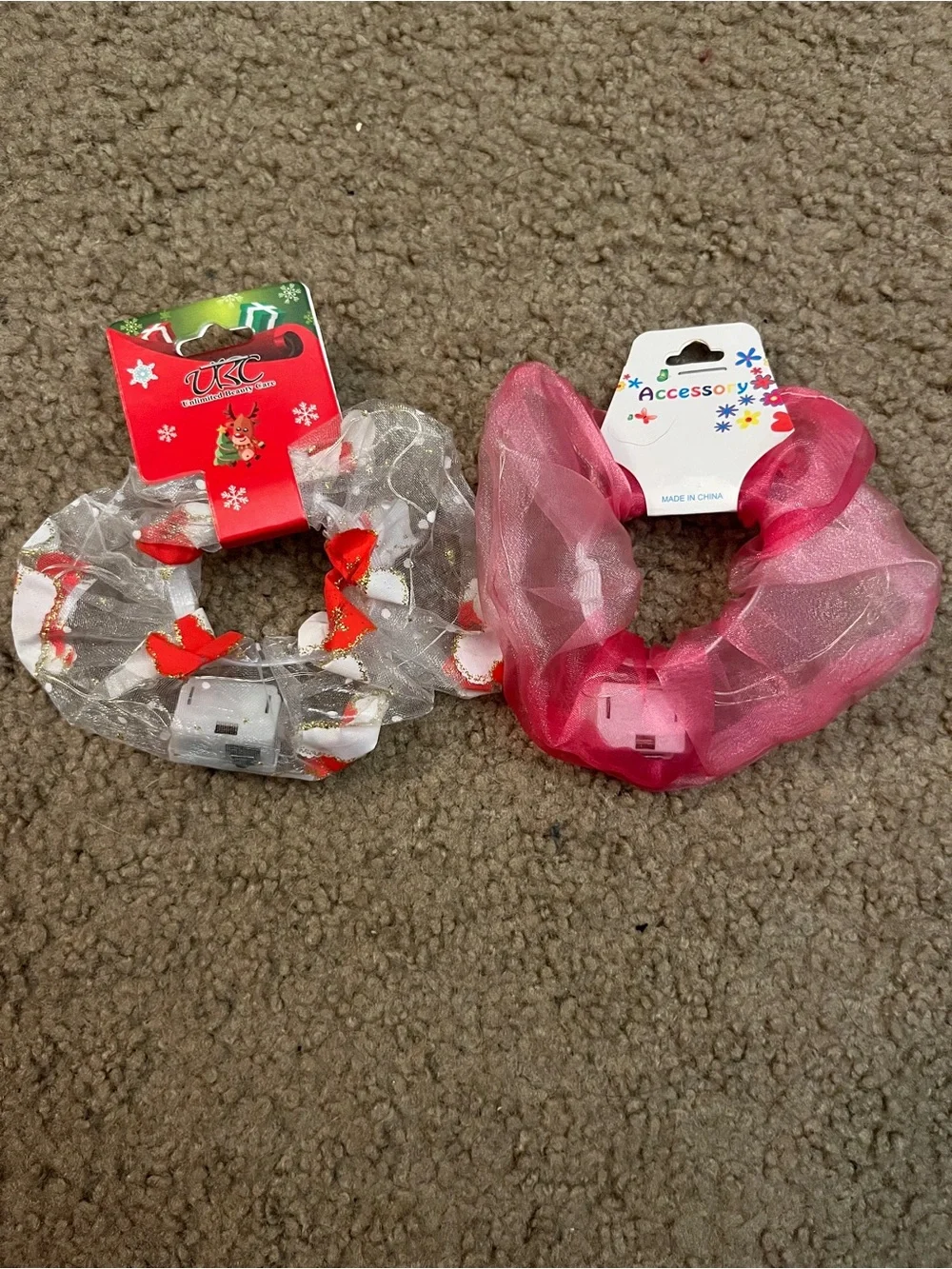 Sheer Light-Up Kids Scrunchie